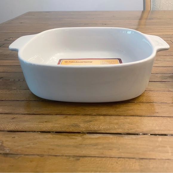 Pair Small Bakeware Pans Beige/White Fabulous Home - Picture 7 of 9